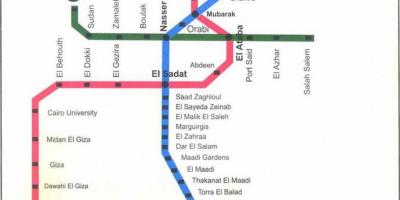Карта метро Каира 