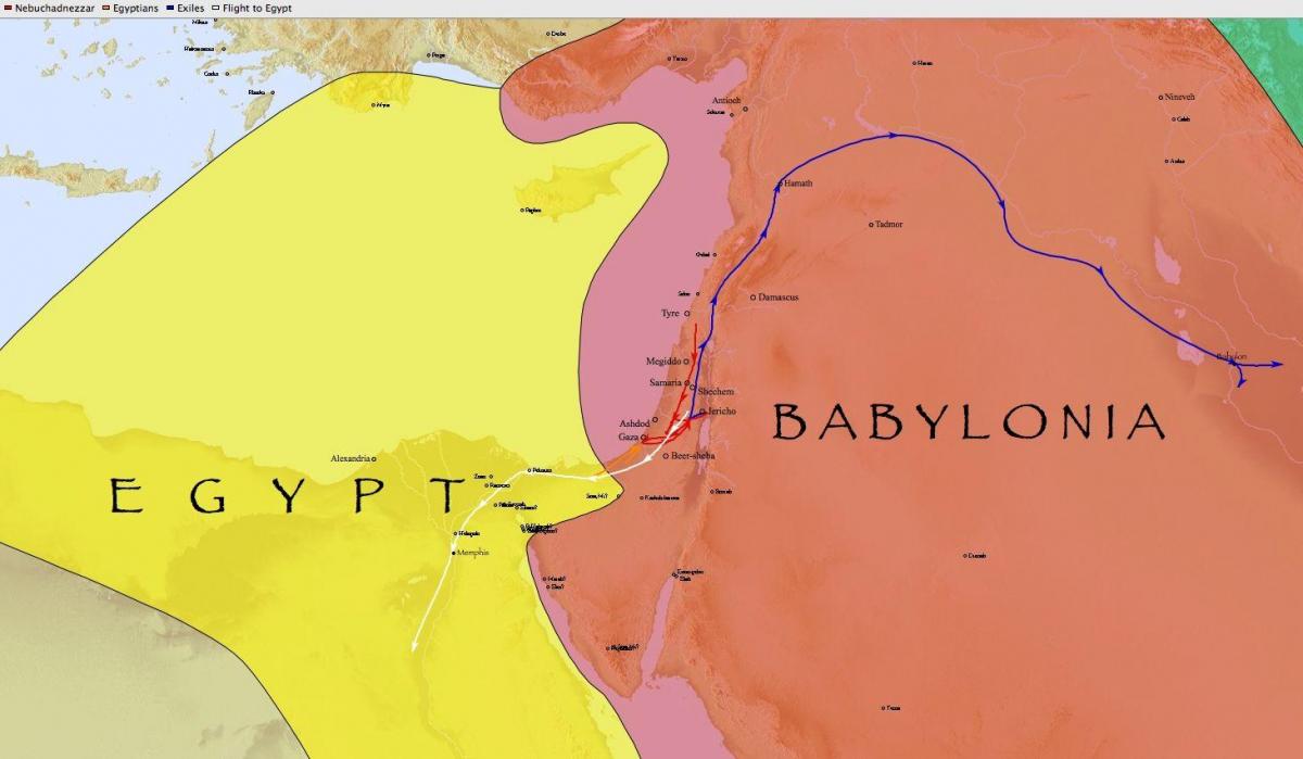 Карта Вавилон, Египат