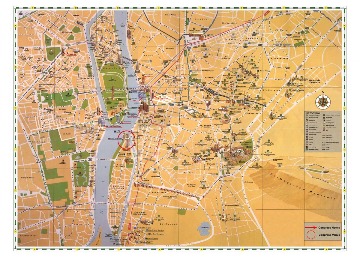 Каиро знаменитости карта