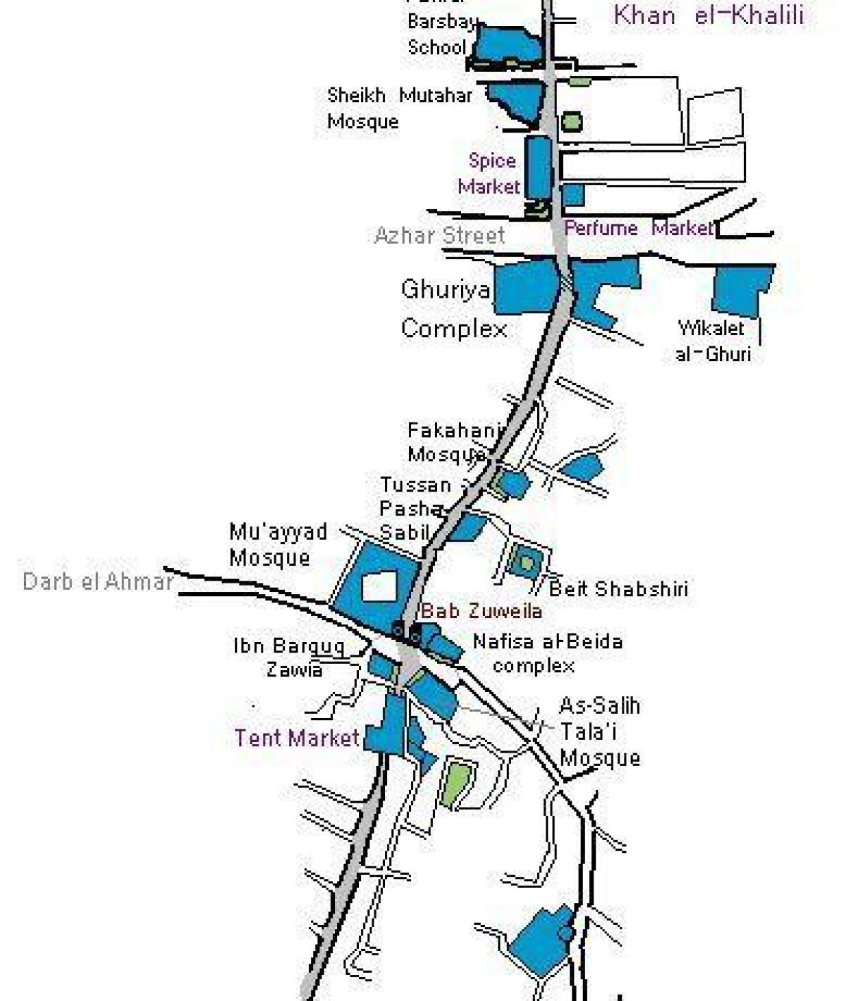 Кан ел-кхалили базар мапи