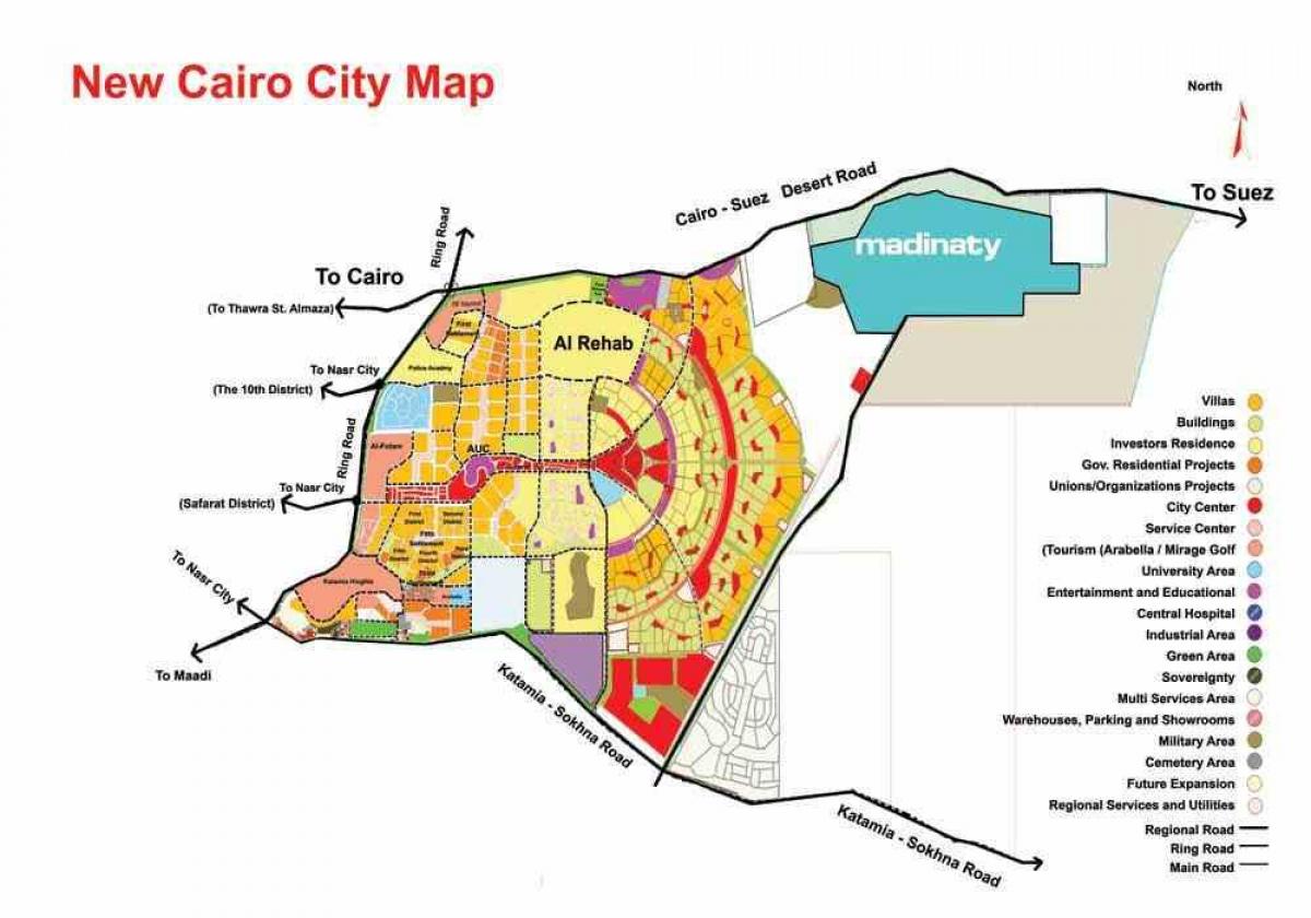 Нови Каиро једињења мапи