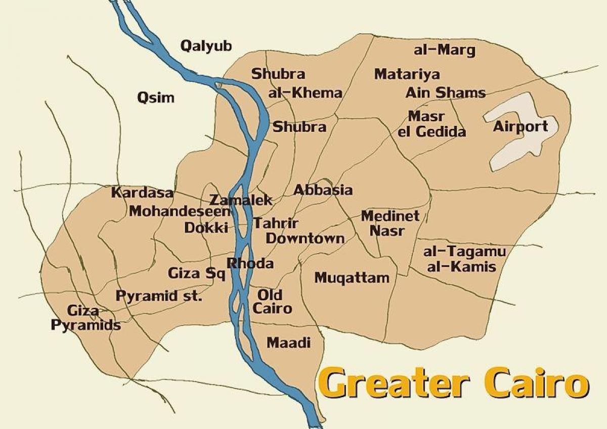 Карта Каира и околине