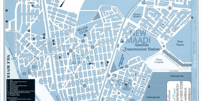 Карта Маади Каиро